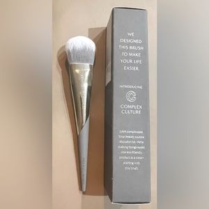 ComplexCulture Gray and Gold Press & Set Bronzer Brush | NEW in Box